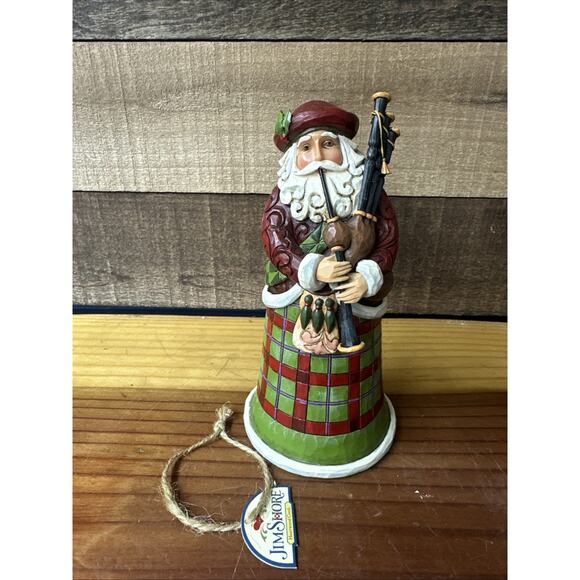 Jim Shore “Nollaig Chridheil” Scottish Santa Figurine #4018857 - Picture 1 of 5